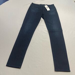 NWT Adriano Goldschmied Super Skinny Legging Ankle Dark Wash Denim Jeans Size 25